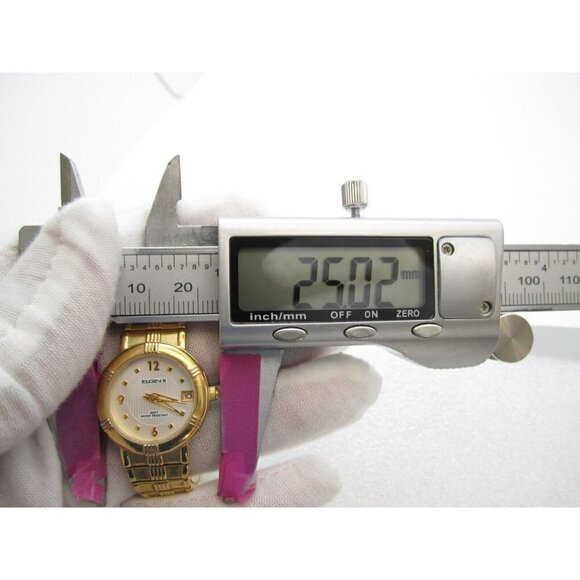 Women Elgin II Quartz 100ft WR Analog 25mm Dial Causal Round Watch (G124) - Picture 2 of 11